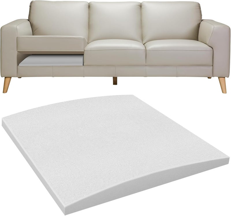 RA RUNNING ALIEN Couch Cushions Support for Sagging Seat 20"X 20"Insert pads Supports Board Sofa Furniture seat Cushion Under Sag Repair, Curved High Density Foam Replacement for Sectional Loveseat Chair Gray Set of 1 - Image 1